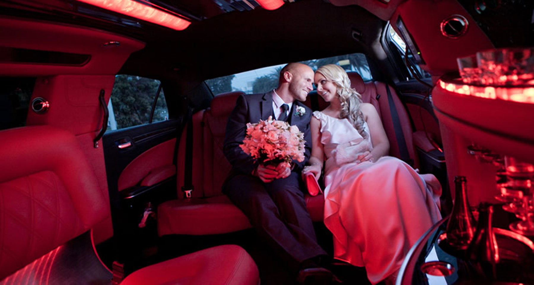 Silver limousine hire - melbourne weddings